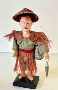 lot 89C image: Antique Japanese Fisherman Doll