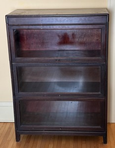 lot 143B image: Vintage Three Stack Barrister Bookcase