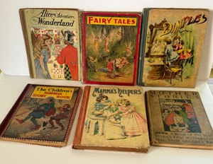 lot 481 image: Collection of Six Vintage and Antique Childrens Books