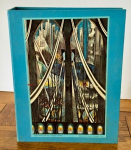 lot 69B image: Vintage Springbook Bookcase Puzzle The Bridge and Skyscraper