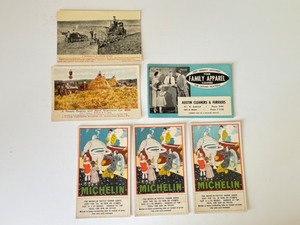 lot 472 image: Vintage Michelin Advertising Postcards and other Advertising Postcards