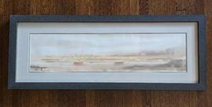 lot 425 image: Melancholy Framed Signed Watercolor