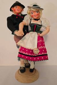 lot 449 image: 1950 Garmisch Andexer Austrian Dancing Pair