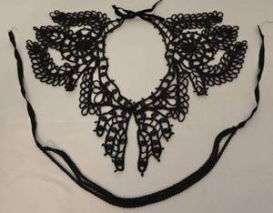 lot 458 image: Stunning Jet-Beaded Collar and Necklace