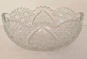 lot 500 image: Lovely Lead Crystal Candy Bowl