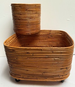 lot 179A image: Two Vintage Decorative Baskets