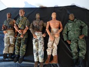 lot 2 image: (5) G.I. Joe Dolls (Large Size)