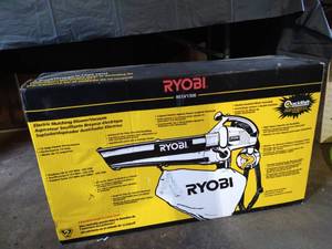 lot 26 image: NIB Ryobi Electric Mulching BlowerVacuum