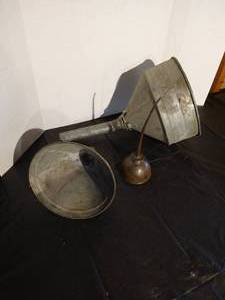 lot 43 image: Vintage Funnels & Grease Dispenser