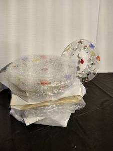 lot 57 image: Stack of (12) Lenox 8 Salad Plates