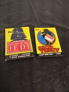 lot 83 image: (2) Vintage Card Packs - Return of the Jedi & Dick Tracy