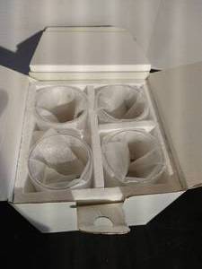 lot 105 image: Box of 4 New Lenox Hand-Painted Glasses