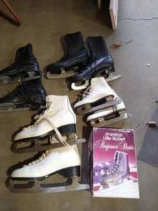 lot 106 image: (5) Pairs of Figure Skates