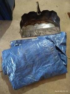 lot 187 image: Tarp & Very Large Dust Pan