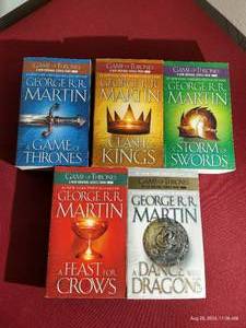 lot 203 image: Complete Song of Ice and Fire Paperback Book Series