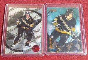 lot 205 image: (2) Nice Jaromir Jagr Inserts With Peels
