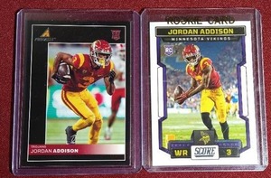 lot 206 image: (2) Jordan Addison Rookie Cards