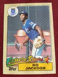 lot 218 image: 1987 Topps Bo Jackson Rookie Card