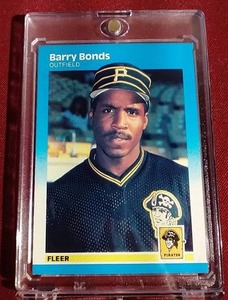 lot 229 image: 1987 Fleer Barry Bonds Rookie Card