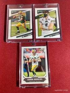 lot 235 image: (3) Aaron Rodgers Cards