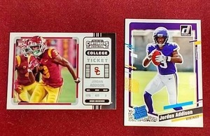 lot 244 image: (2) Jordan Addison Rookie Cards