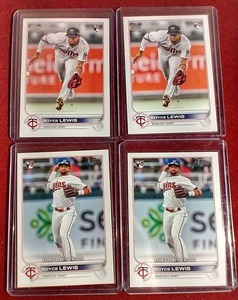 lot 247 image: (4) 2022 Topps Royce Lewis Rookie Cards