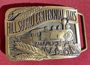 lot 251 image: 1981 Hillsboro Centennial Days Belt Buckle