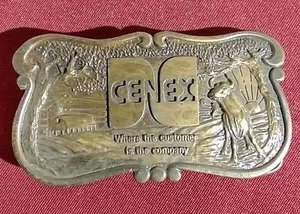lot 252 image: Vintage Cenex Belt Buckle