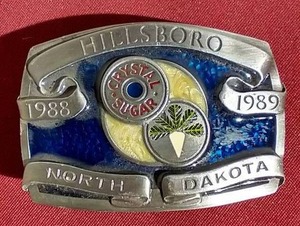 lot 255 image: 1988-89 Hillsboro Crystal Sugar Limited Edition Belt Buckle