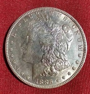 lot 275 image: Beautiful 1886 Morgan Dollar
