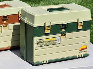 (2) Assorted Fishing Tackle Boxes