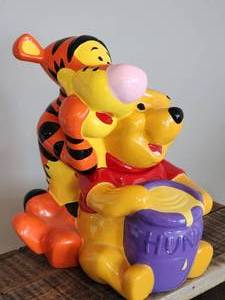 Vintage Winnie the Pooh & Tiger Cookie Jar
