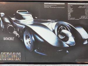 Framed Batmobile Picture