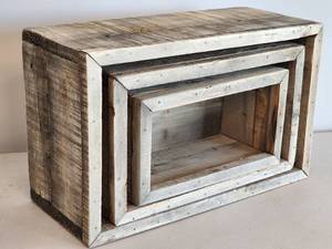 (3) Assorted Home Decorative Crates