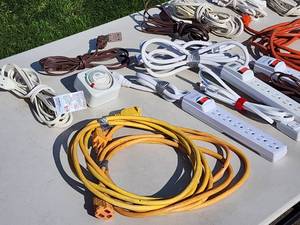 Assorted Extension Cords and Power Strips