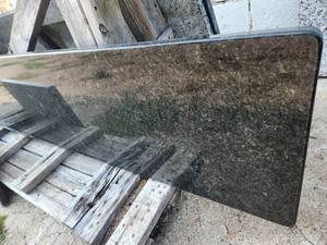 Black granite 17 x 78 L counter top