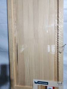 3080 unfinished pine 6 panel bifold closet door