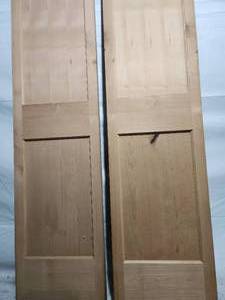 18 x 78 knotty Alder closet doors