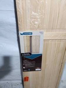 36x80 unfinished pine bifold closet door