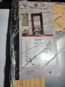 33x84 unfinished pine mirrored barn door