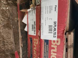 2 boxes grey oak hardwood flooring