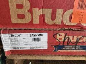 2 boxes mocha hardwood flooring
