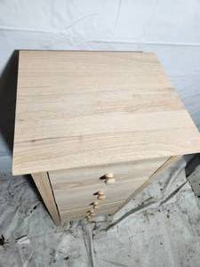 5 drawer unfinished pine lingerie cabinet
