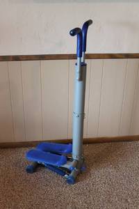 lot 33 image: Mini Exercise Stepper with Resistance Bands and Display