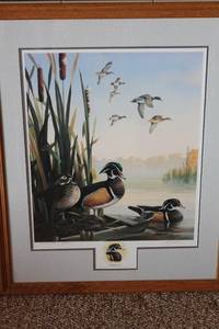 lot 38 image: Framed Autumn Air Hand Signed Print by Artist