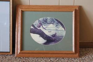lot 62 image: Lot of 2 Framed Art Pieces