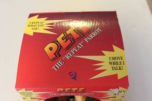 lot 82 image: Pete The Repeat Parrot Toy