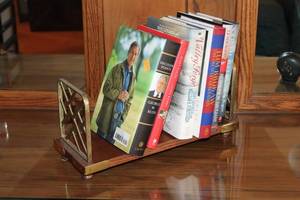 lot 138 image: Assorted Political Books with Wooden Book Stand