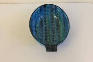 lot 169 image: Set of Vintage Blue Italian Ceramic Dishes