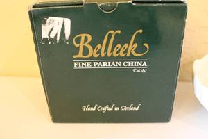lot 193 image: Belleek Fine Parian China Trellis 6 Bowl with Box